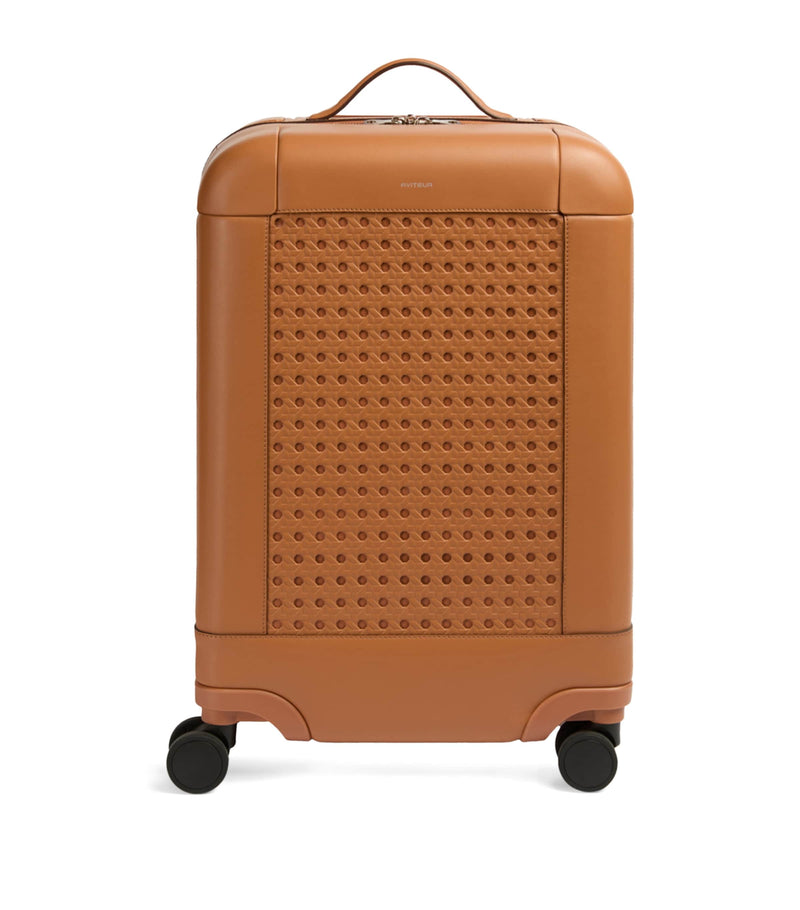 Aviteur leather carry-on suitcase 55cm - British product