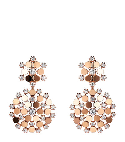 Harrods Chaumet Rose Gold and Diamond Bee de Chaumet Earrings- Buy online at McGrocer