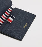 Thom Browne leather double card holder with gold foil logo - (British brand)
