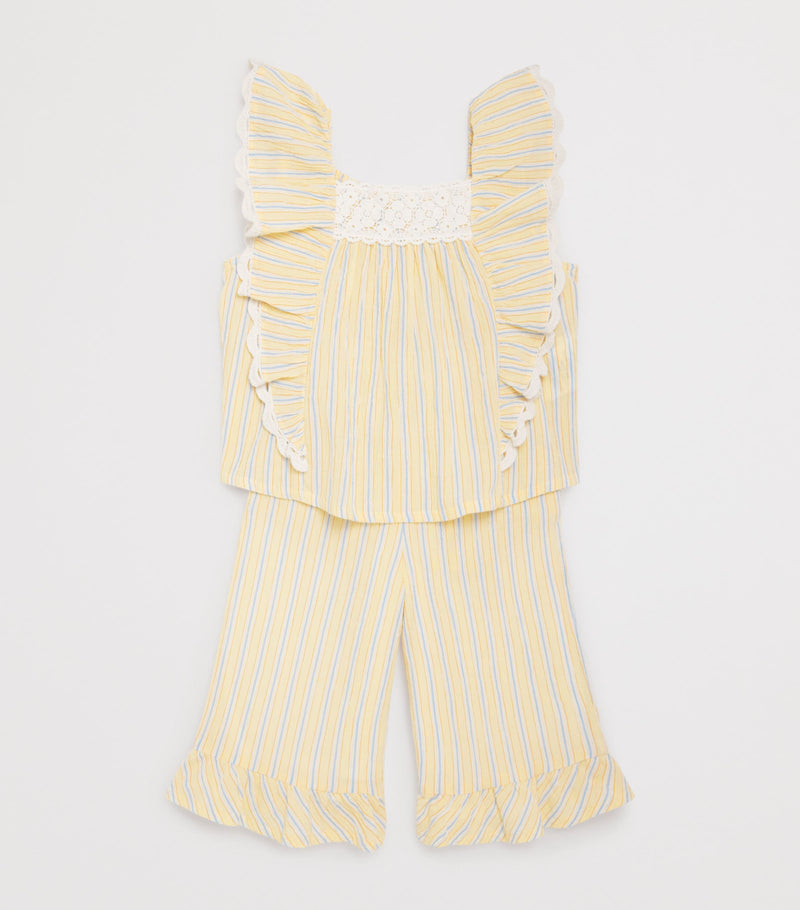 Louise Misha striped Loukie trousers for kids 3-10 years, UK version