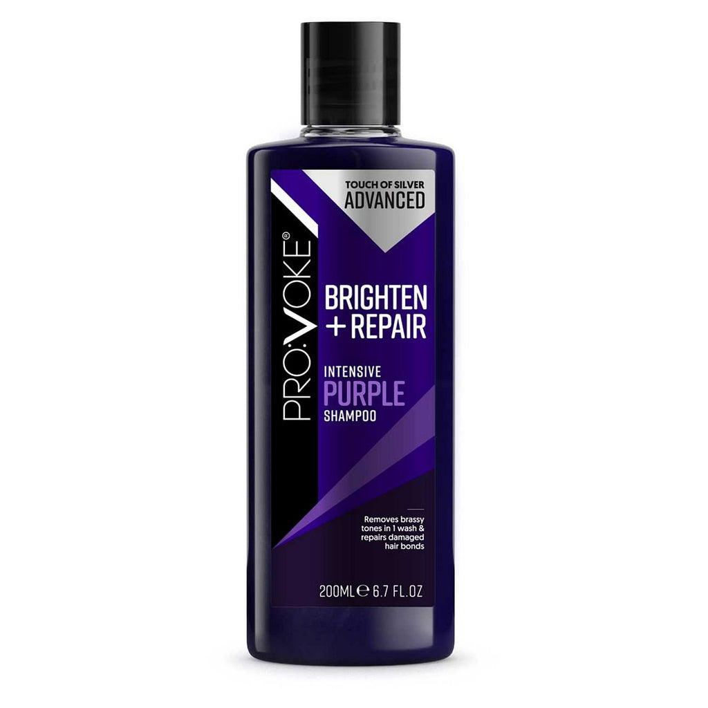 PRO:VOKE Touch of Silver Advanced Brighten + Repair Intensive Purple Shampoo 200ml