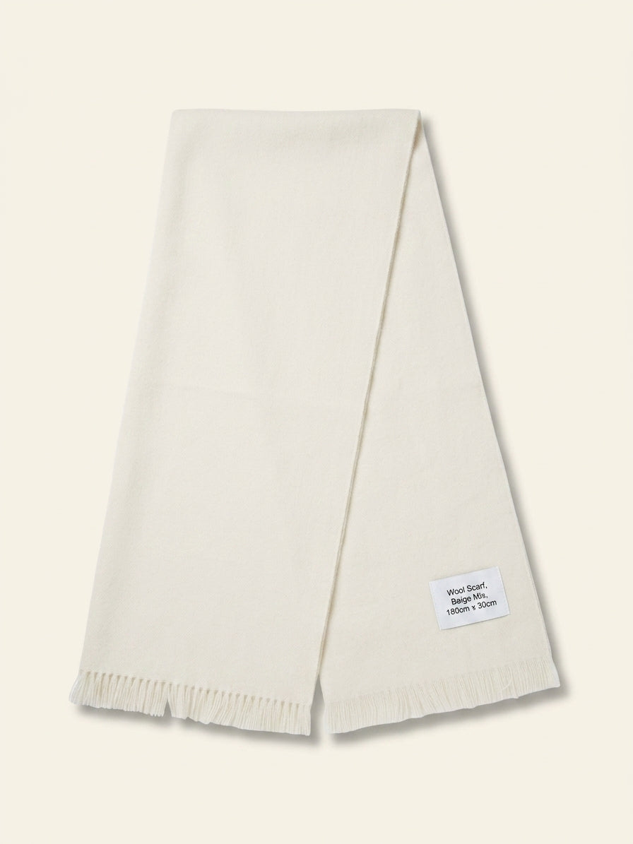 Burberry knitted brand-print wool scarf, imported from the UK