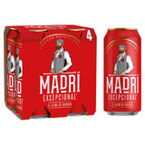 Madri Excepcional Premium Lager Beer Can 4x440ml GOODS Sainsburys   