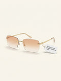 Cartier rectangle metal sunglasses 71mm lens, imported from the UK
