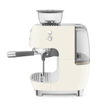 Smeg espresso coffee machine with grinder, retro design - British product