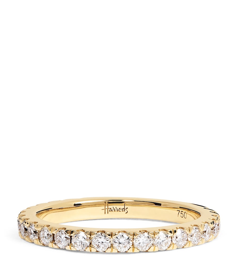 Harrods yellow gold diamond eternity ring 0.72ct, UK version