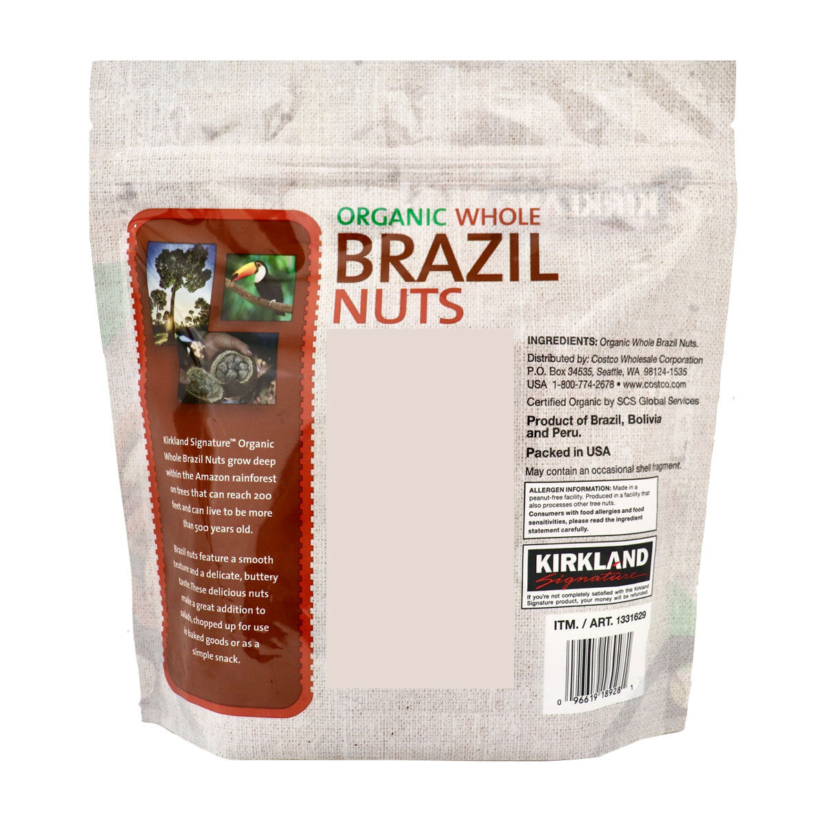 Kirkland Signature Organic Brazil Nuts, 680g GOODS Costco UK