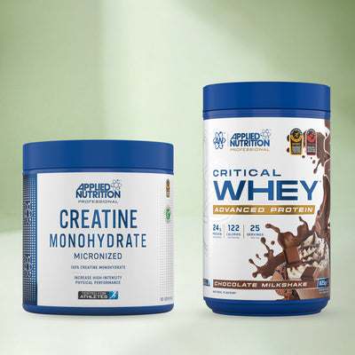 Holland & Barrett Applied Nutrition Critical Whey Chocolate Milkshake and Creatine Bundle- Buy online at McGrocer
