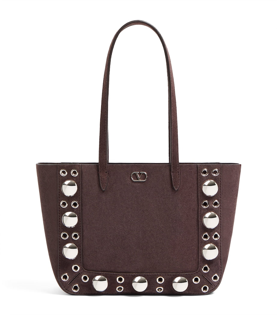 Valentino Garavani Mini Suede Nellcôte tote bag (British brand)