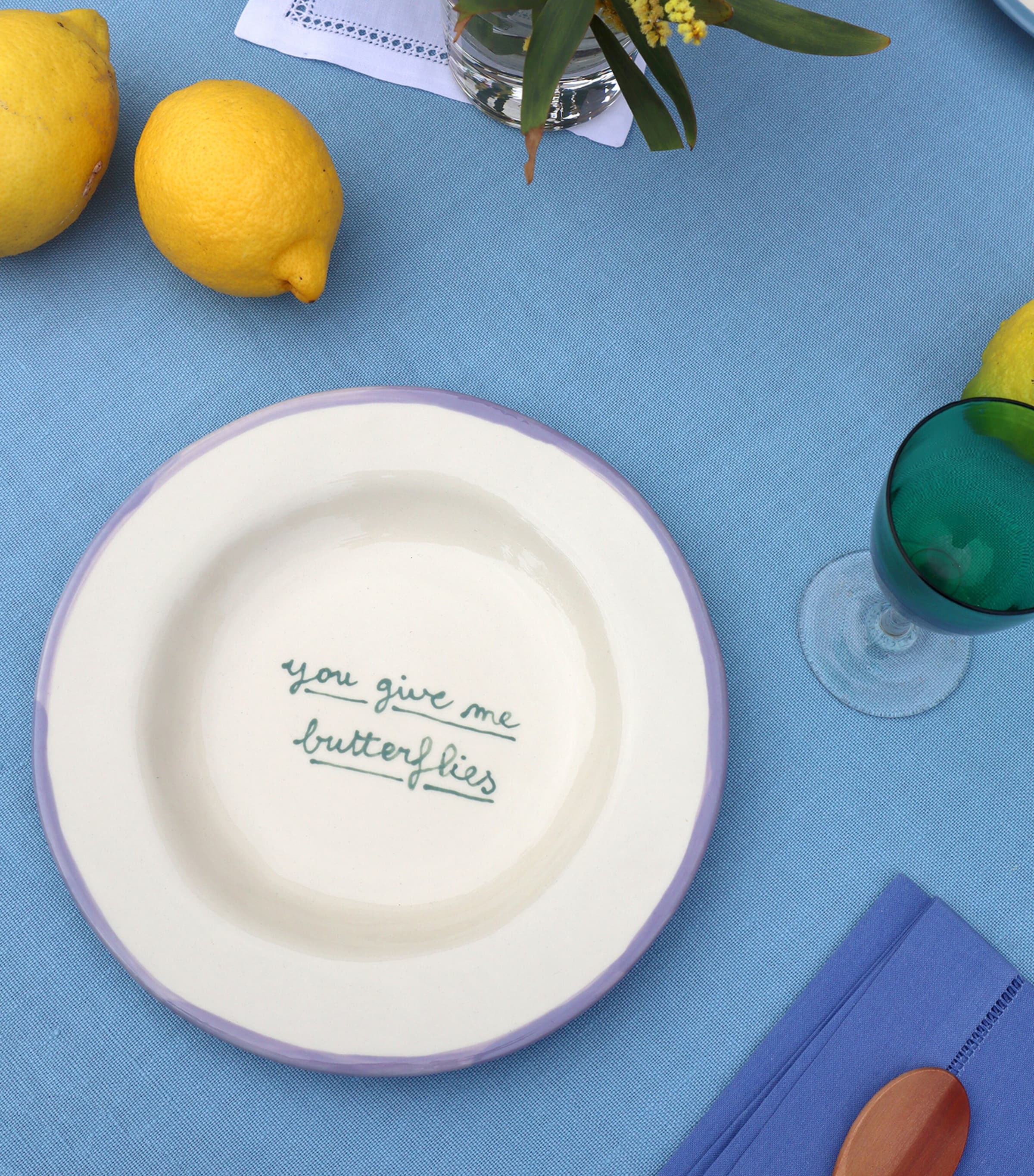 Laetitia Rouget You Give Me Butterflies dessert plate 22cm, UK version
