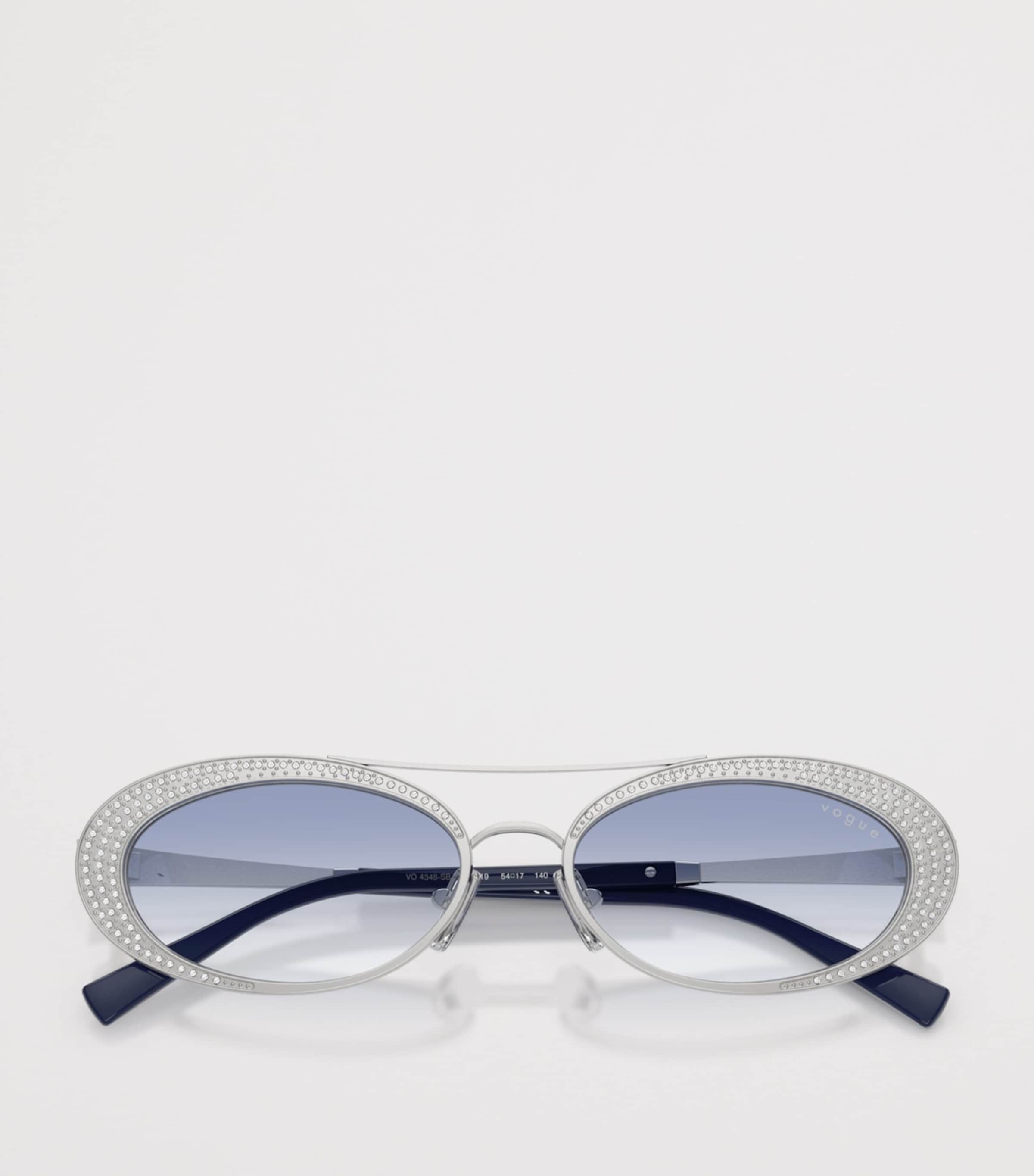 Vogue Rhinestone Oval Sunglasses - British product