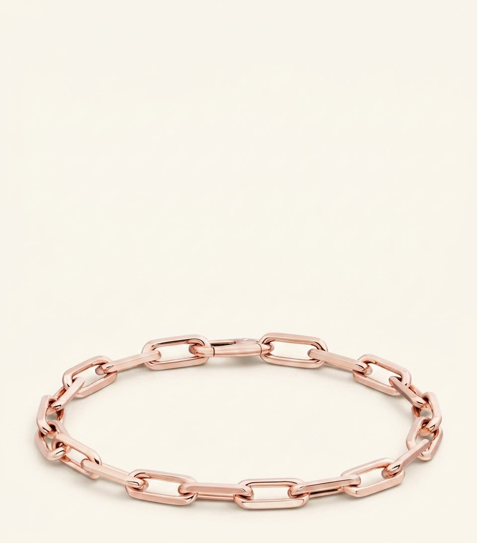 Cartier Santos chain bracelet rose gold, UK version