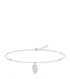 Messika Fiery white gold and diamond ankle bracelet 0.26ct, UK version