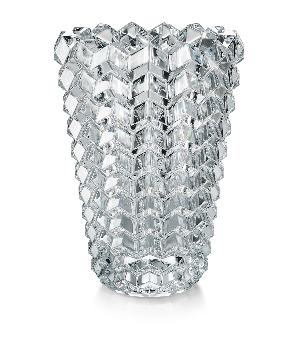 Baccarat zig zag crystal vase 25cm - British product