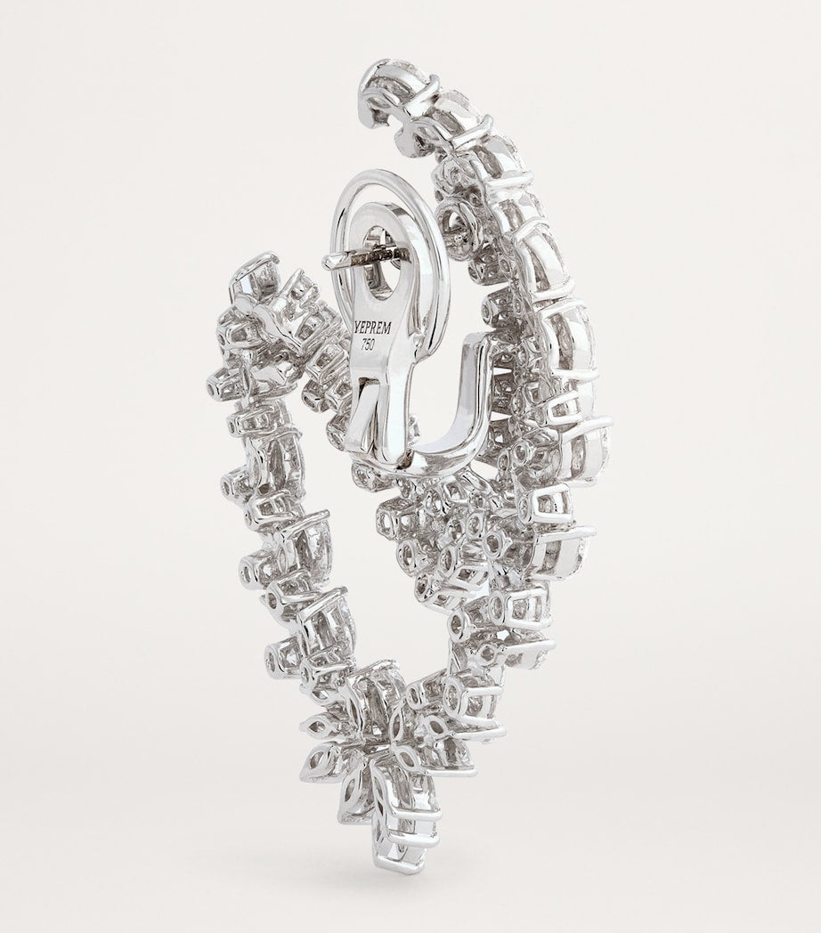 Yeprem Whisper white gold diamond earrings, UK version
