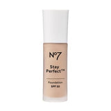 No7 Stay Perfect Foundation SPF30 30ml GOODS Boots porcelain 630N  