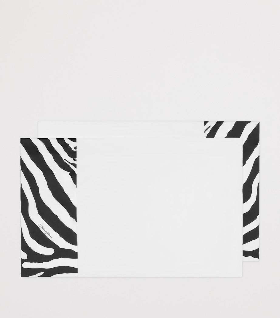 Dolce & Gabbana Casa zebra print pillowcase set 50cm x 80cm - British product