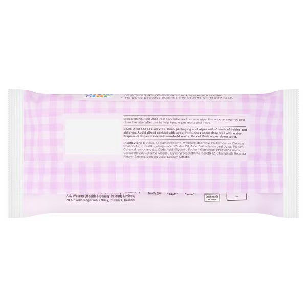 Superdrug My Little Star baby wipes fragranced 64ct (British brand)