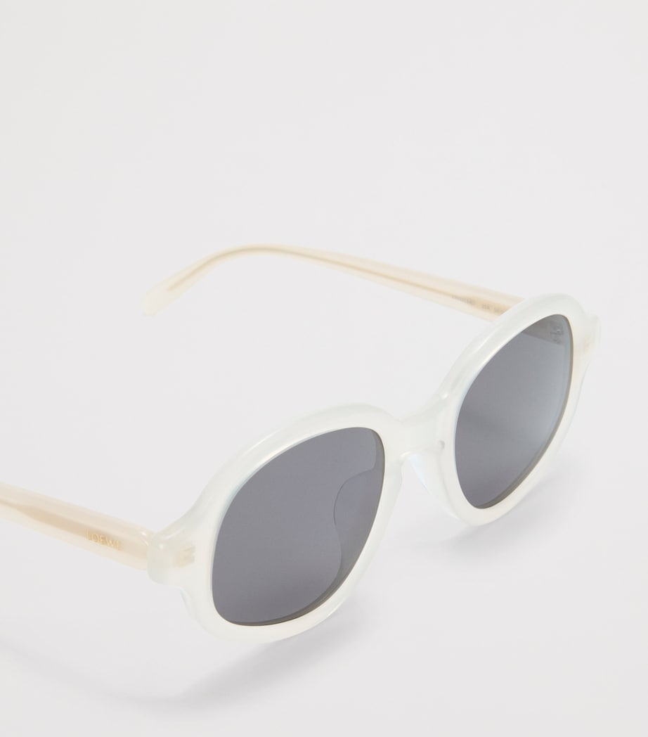LOEWE Delta Slim Sunglasses tinted lenses white rims - British product