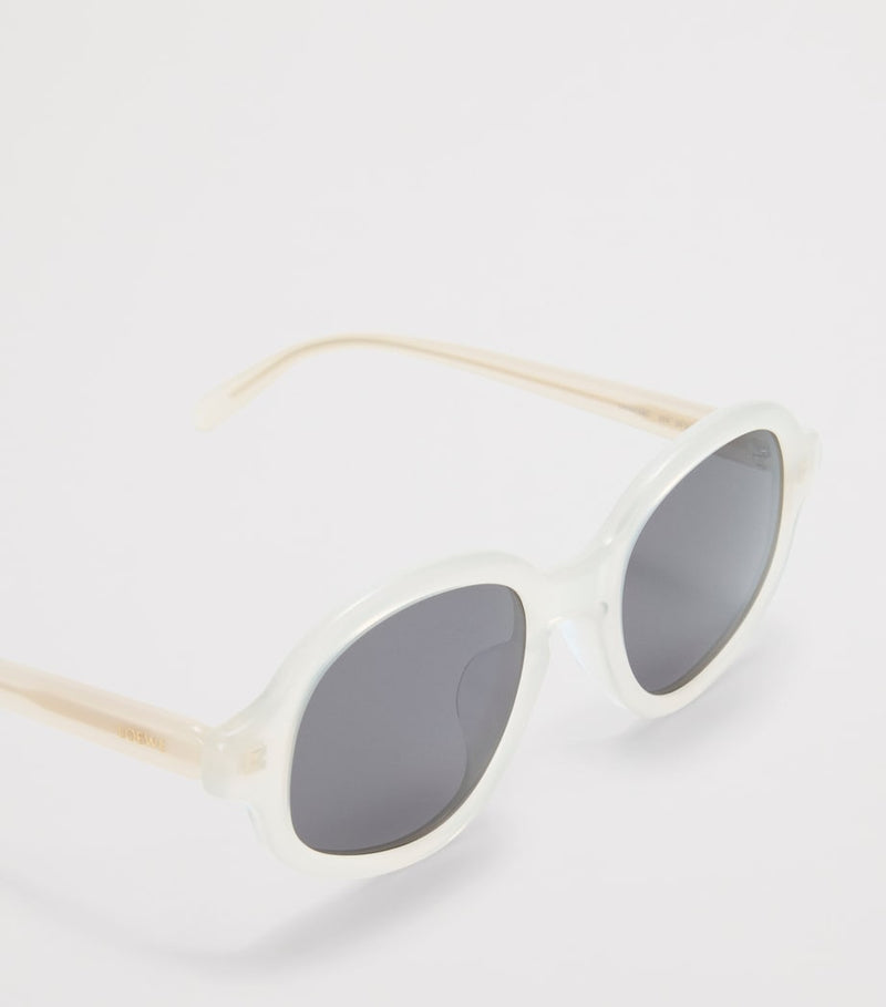 LOEWE Delta Slim Sunglasses tinted lenses white rims - British product