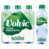 Volvic Natural Bottled Mineral Still Water 6x500ml Bigger multipacks Sainsburys   