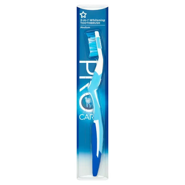 Superdrug ProCare whitening toothbrush medium bristles (British brand)