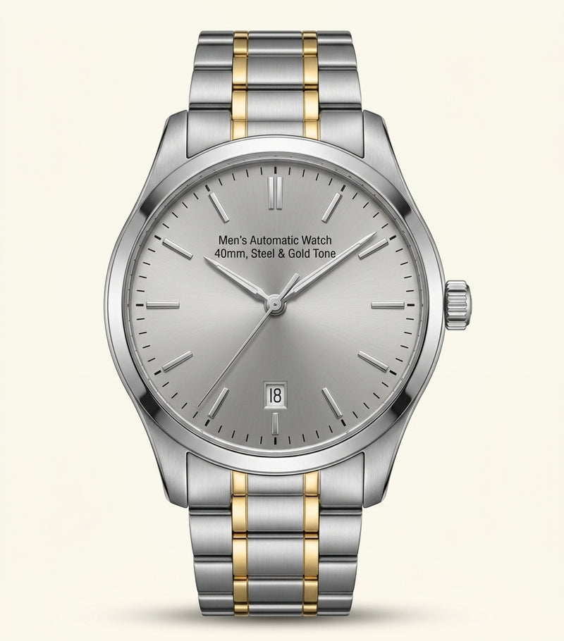 Cartier Santos de Cartier yellow gold steel watch 39.8mm (British brand)