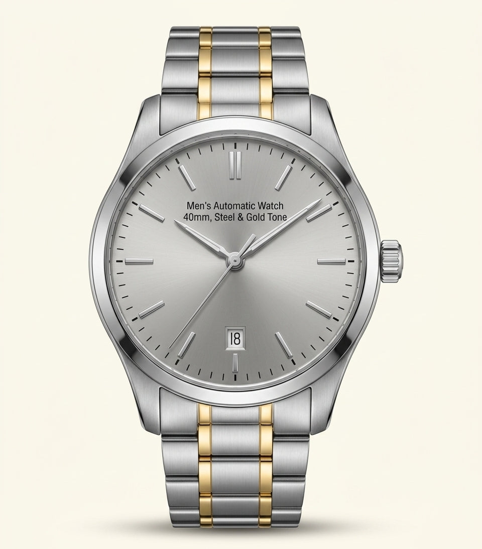 Cartier Santos de Cartier yellow gold steel watch 39.8mm (British brand)