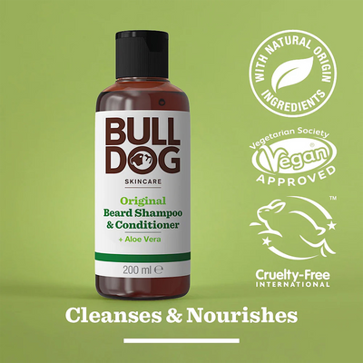 Bulldog Original Bartshampoo & Conditioner Britische Bartpflege 200ml