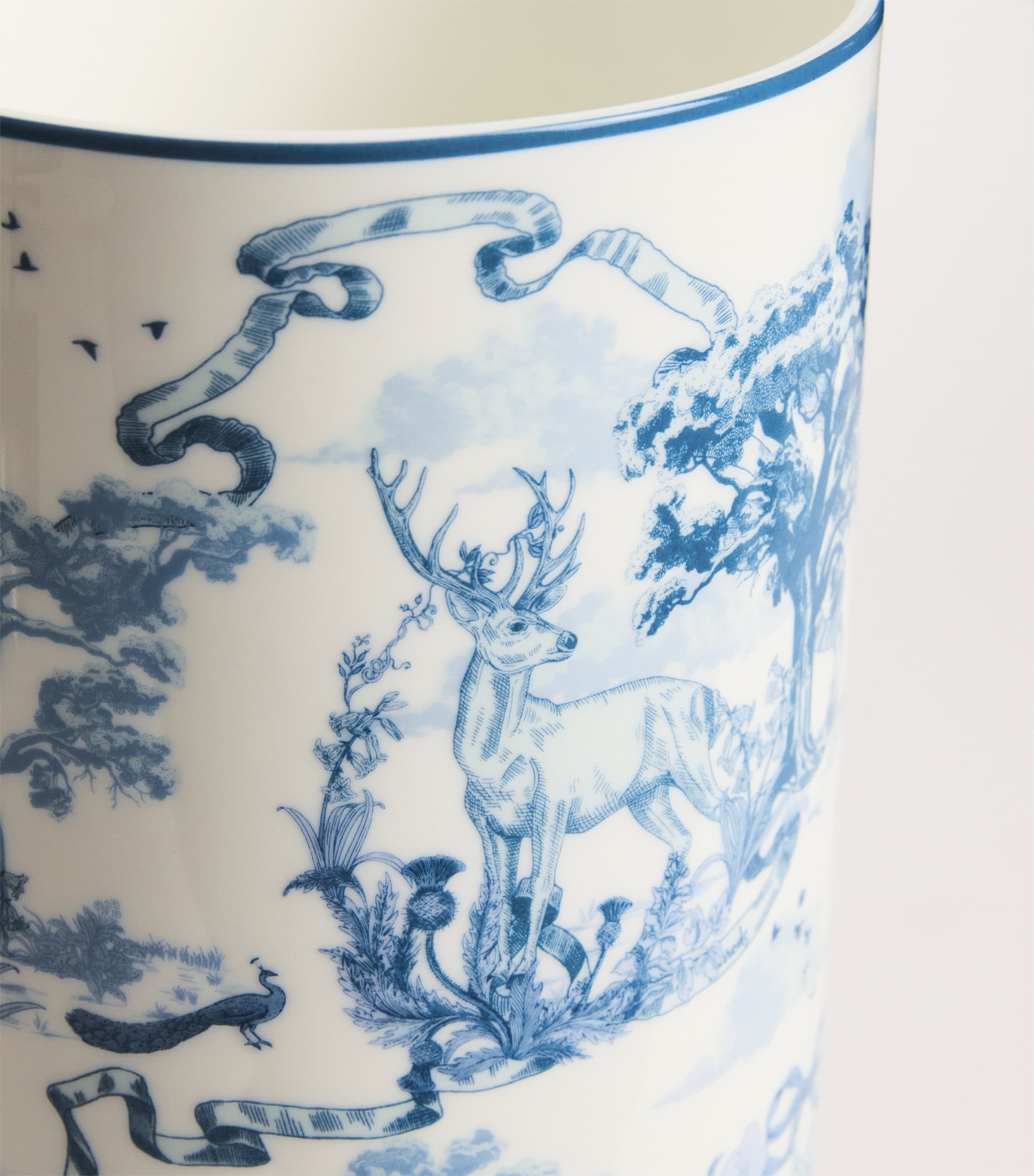Harrods fine bone china toile vase 28cm, UK version