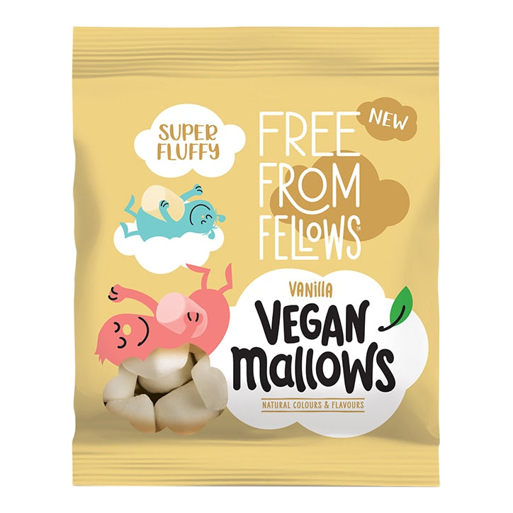 Free From Fellows Vanilla Vegan Mallows 105g Vegan Marshmallows Holland&Barrett   