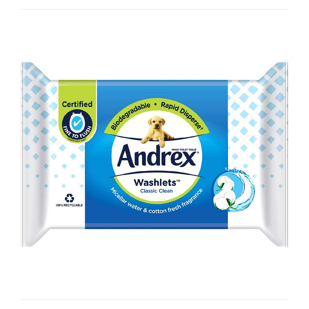 Andrex Classic Clean Washlets Single Pack 36s