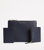 Comme des Garçons leather bifold card holder 10x7cm, imported from the UK