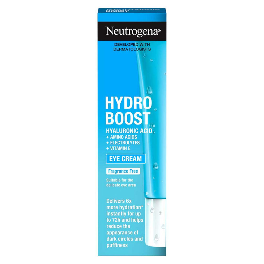 Neutrogena Hydro Boost Hydrating Eye Cream Hyaluronic Acid, Vitamin E, Amino Acids, Electrolytes