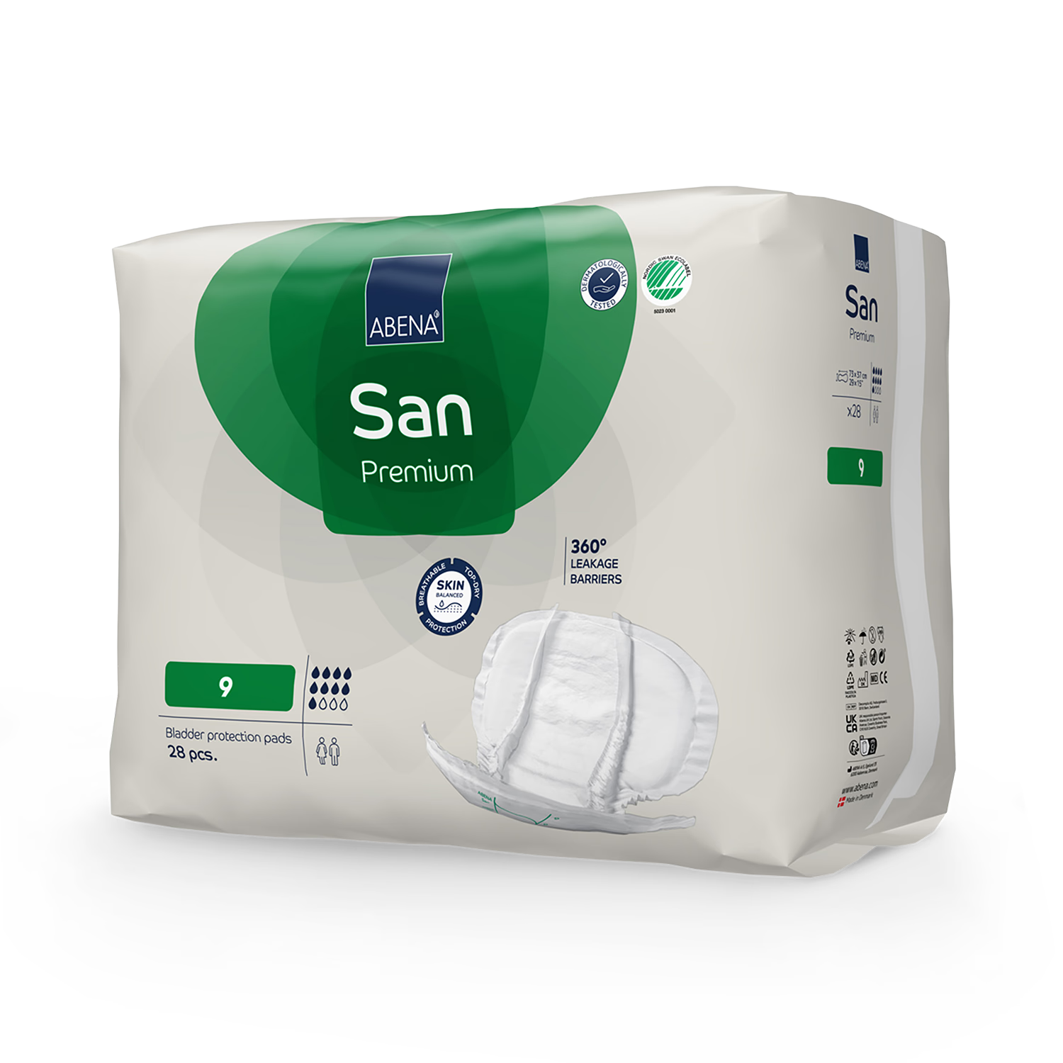 ABENA San Premium 9 incontinence pads 28 pack, UK version