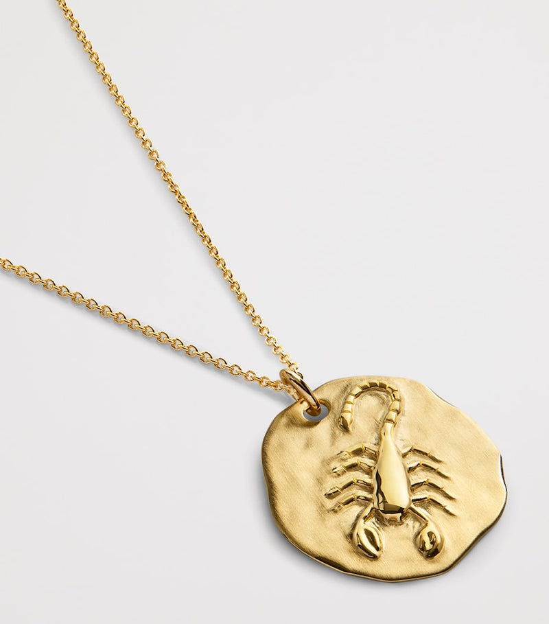 Monica Vinader gold vermeil Scorpio necklace 41cm - British product