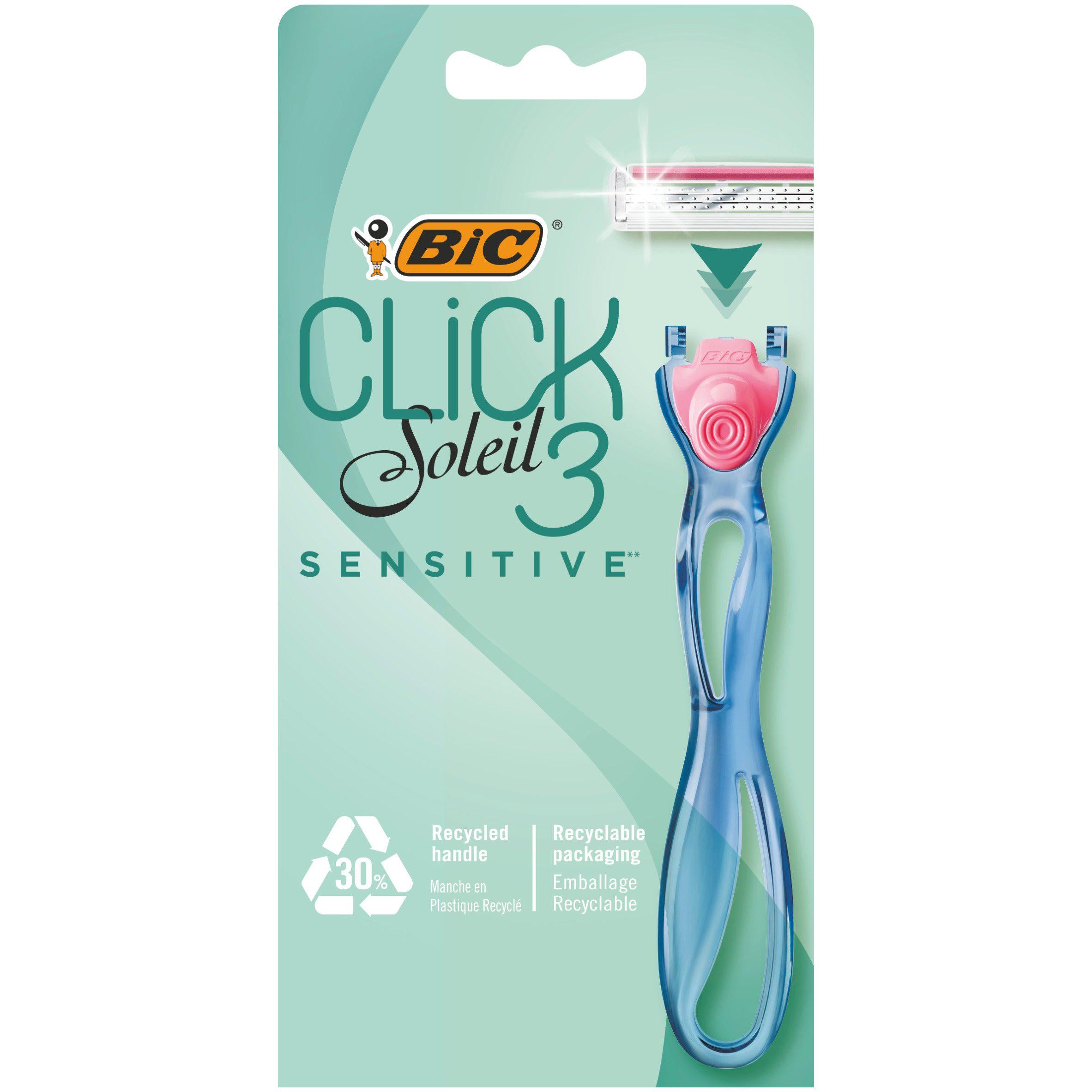 BIC Click Soleil 3 Sensitive 1+2 Pack GOODS Sainsburys   