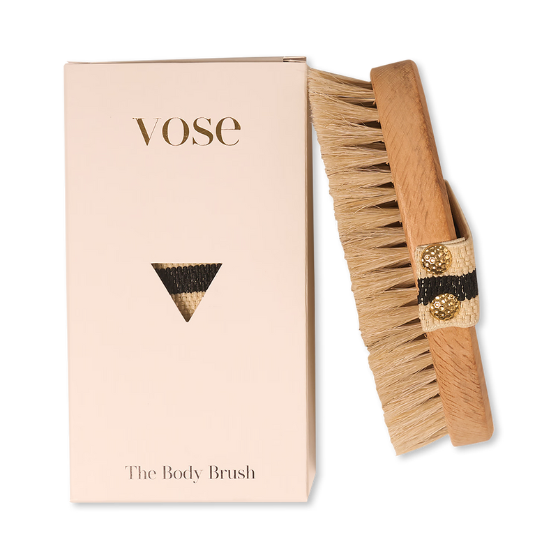 Horse hair dry body brush, UK version
