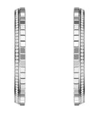 Chopard Ice Cube hoop earrings white gold diamond - (British brand)