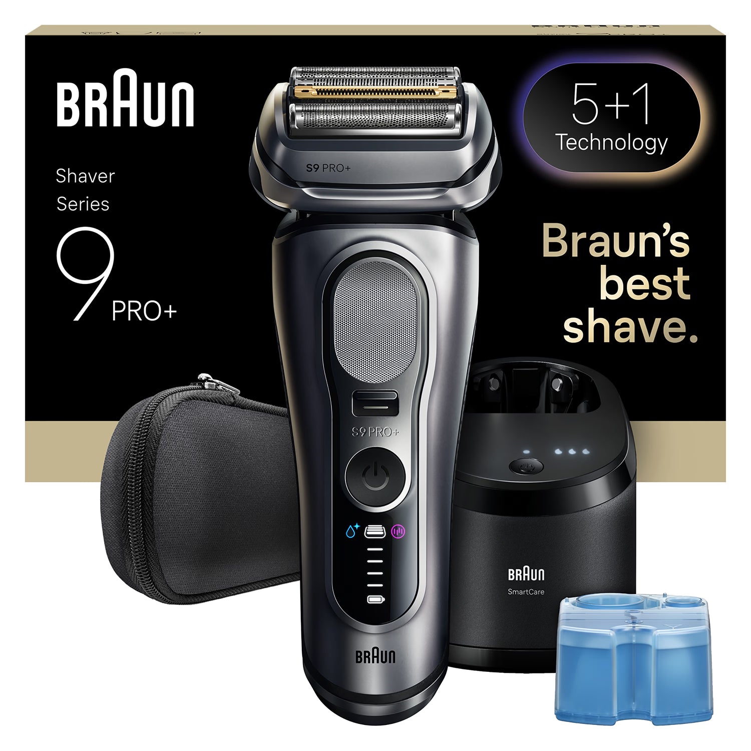 Braun Series 9 PRO+ electric shaver 9667CC Silver (British brand)