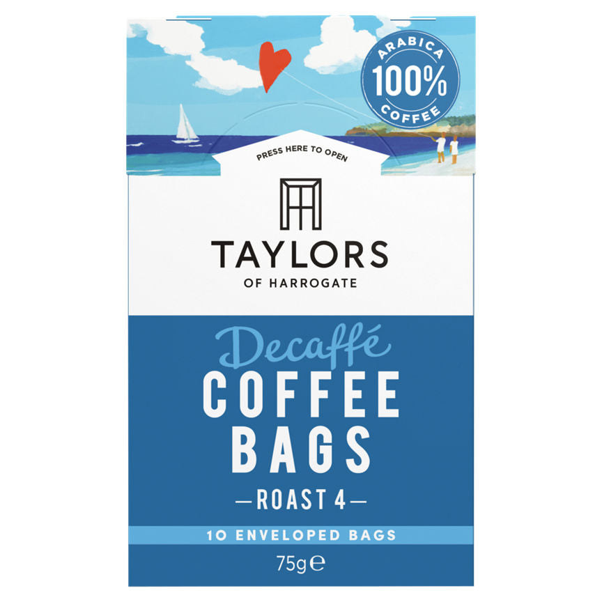 Taylors of Harrogate Decaffé Coffee Bags 10 Enveloped Bags GOODS ASDA   