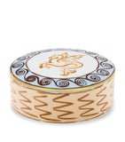 GINORI 1735 Porcelain Il Viaggio di Nettuno round trinket box 13cm, UK version