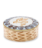 GINORI 1735 Porcelain Il Viaggio di Nettuno round trinket box 13cm, UK version