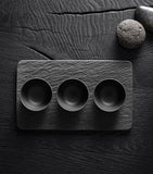 Villeroy & Boch Manufacture Rock 3-piece dip set (British brand)