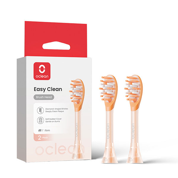 Oclean Easy Clean brush head 2-pack orange - British product