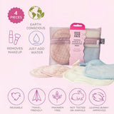 Erase Your Face makeup remover cloths and pads travel pouch set, imported from the UK