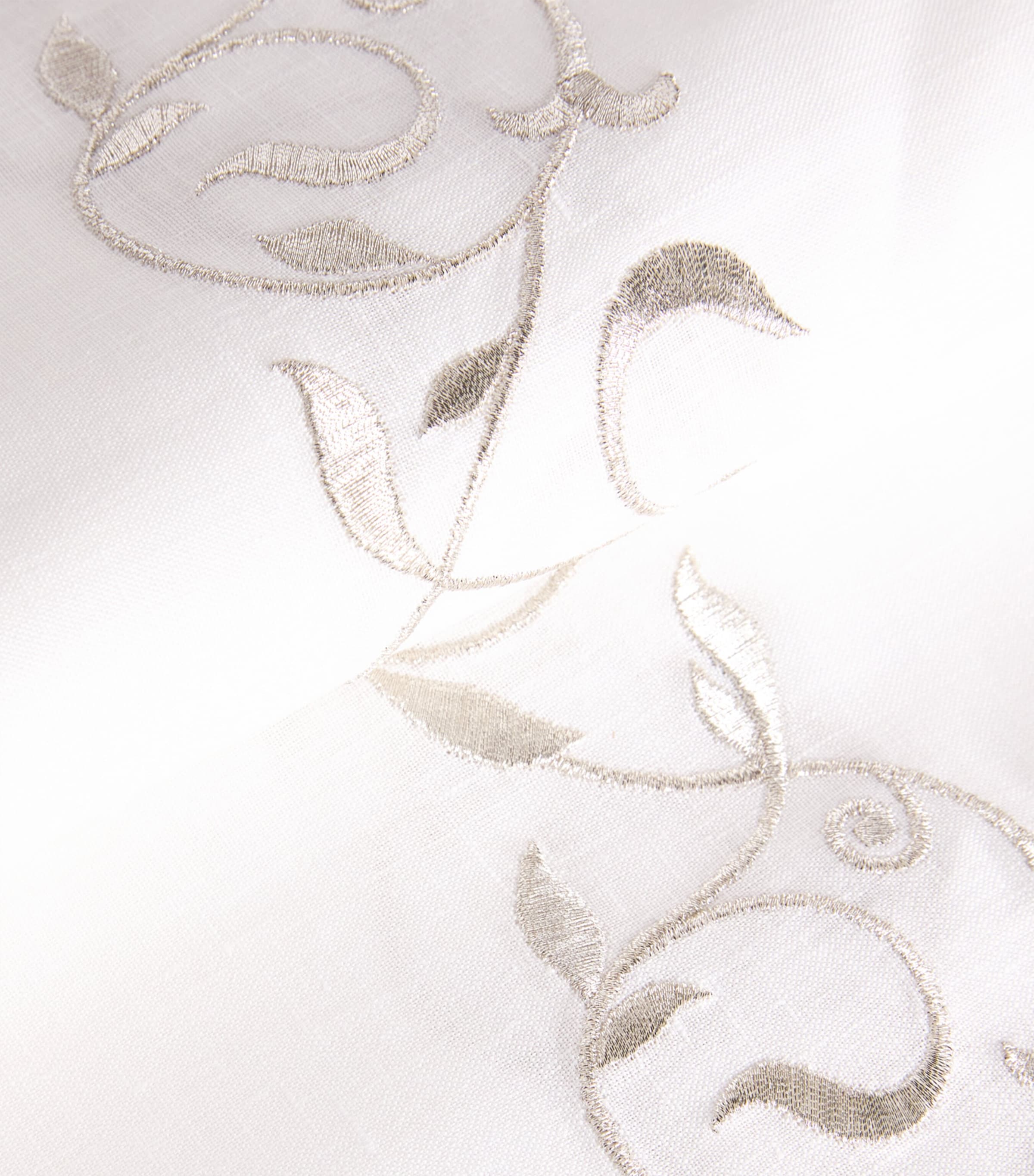 Dea Linen Embroidered Scroll Tablecloth 170cm x 270cm - British product