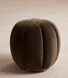Soho Home velvet Sofia footstool, imported from the UK