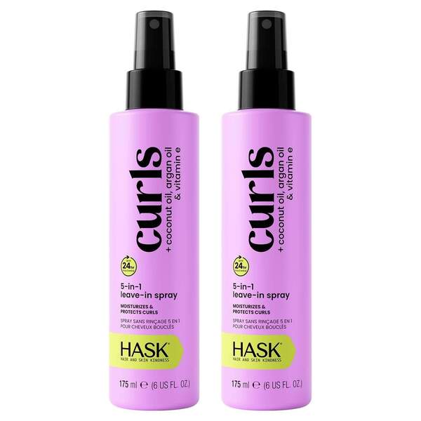 Hask Curl Care leave-in spray 175ml 2-pack, UK version