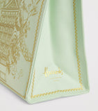 Harrods small gold building shopper bag canvas, UK version